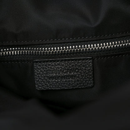 Salvatore Ferragamo Nylon Calfskin Cut Out Duffle Bag Black 5 of 9