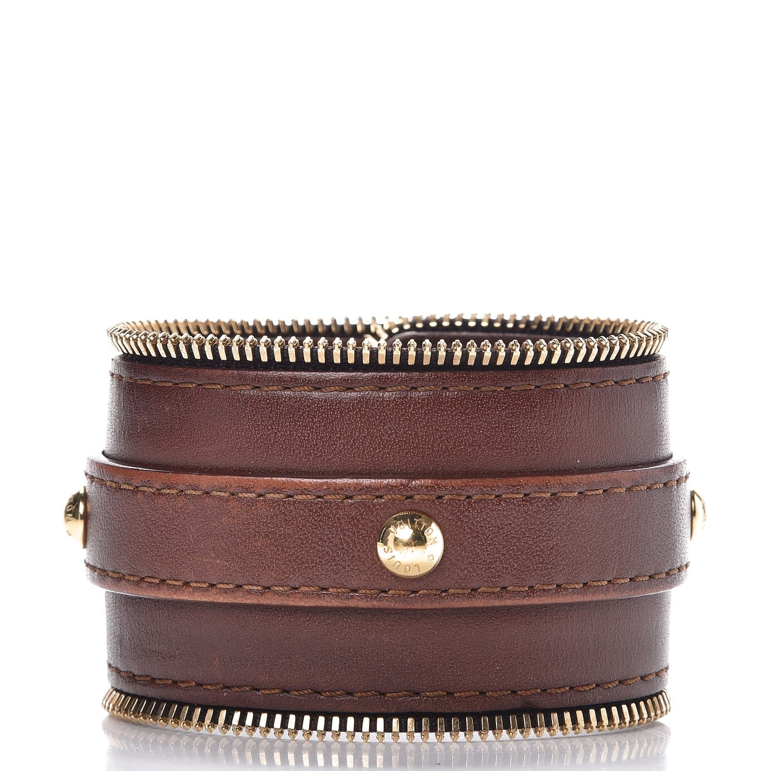 Louis Vuitton Calfskin Zippy Cuff Bracelet 3 of 6