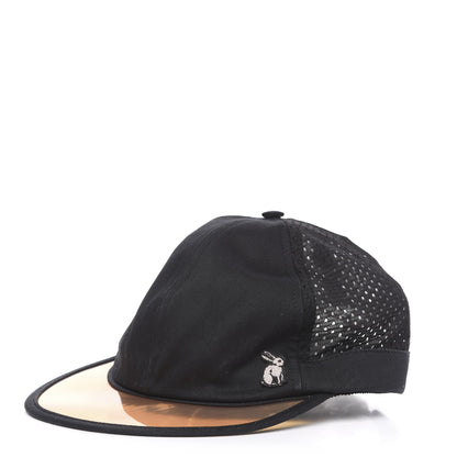 Gucci Cotton Embroidered Bunny Baseball Hat M Black 1 of 8