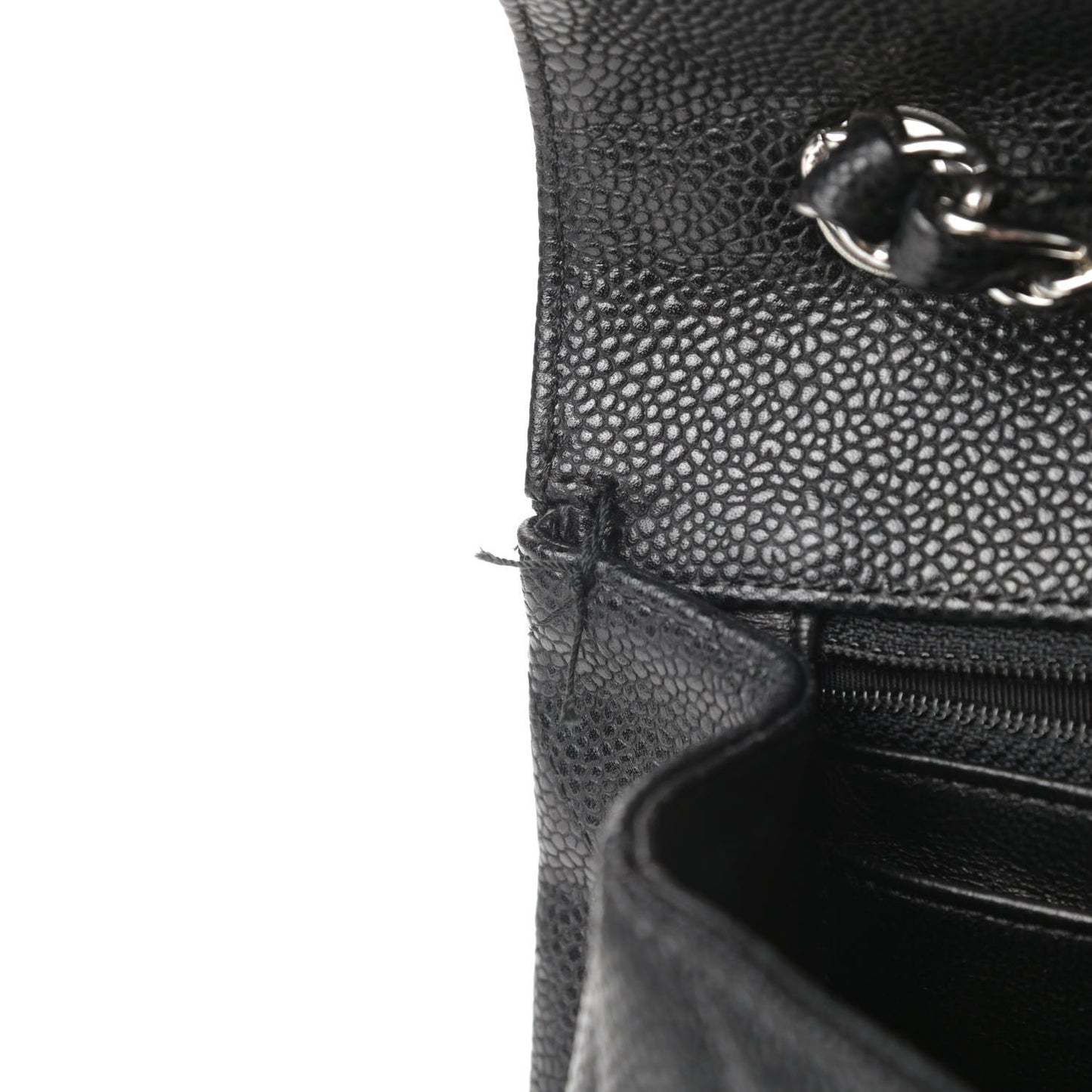 Caviar Quilted Jumbo Single Flap Black