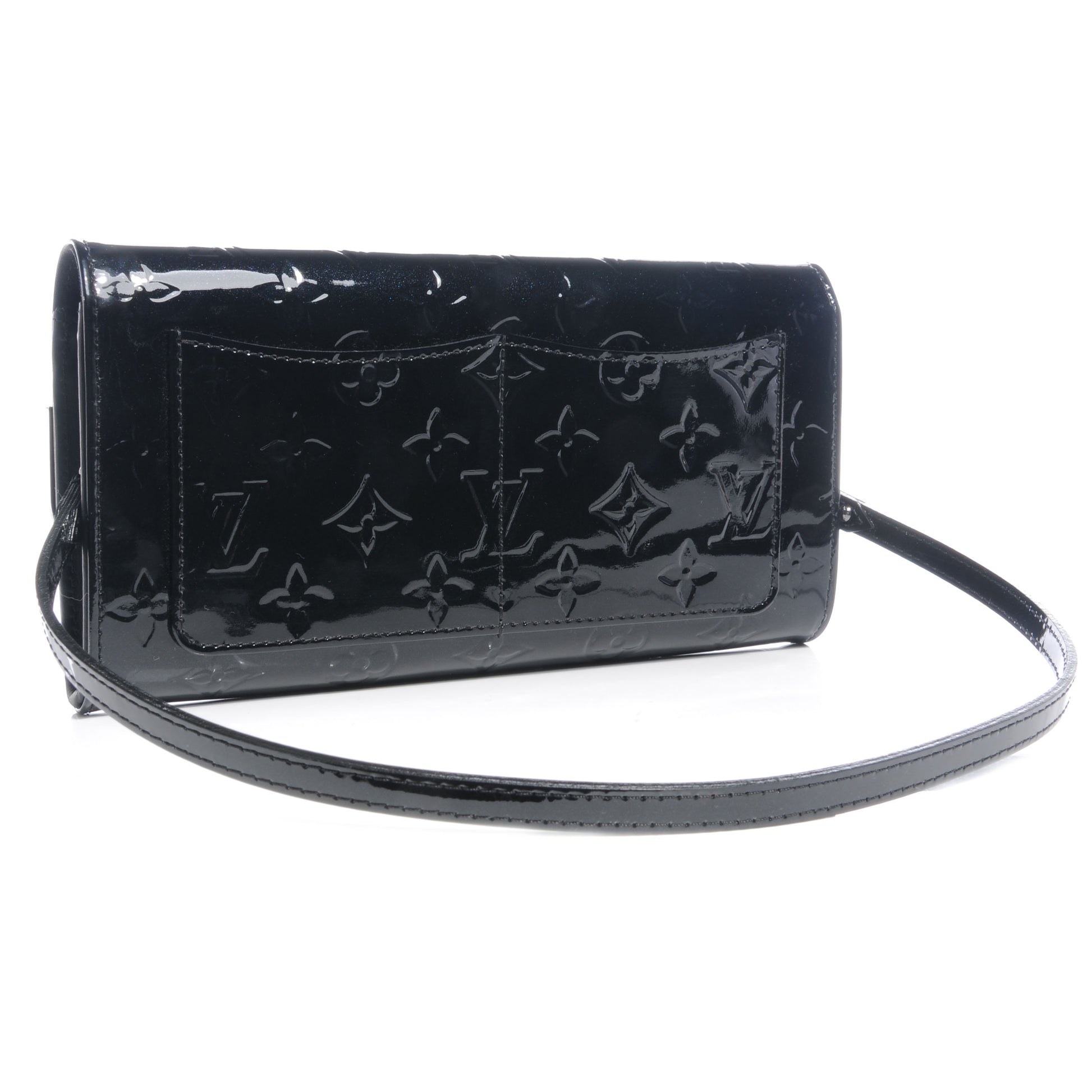 Louis Vuitton Vernis Rossmore MM Noir Magnetique 3 of 7