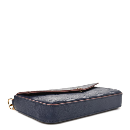 Louis Vuitton Empreinte Pochette Felicie Chain Wallet Marine Rouge 5 of 10