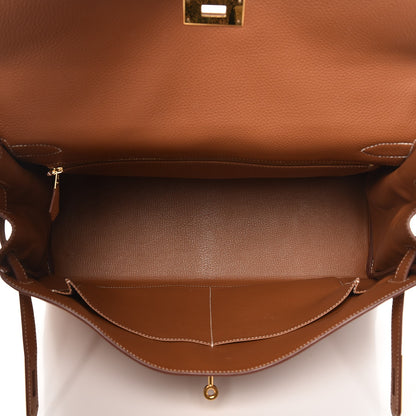 Hermes Togo Kelly Retourne 40 Gold 8 of 36