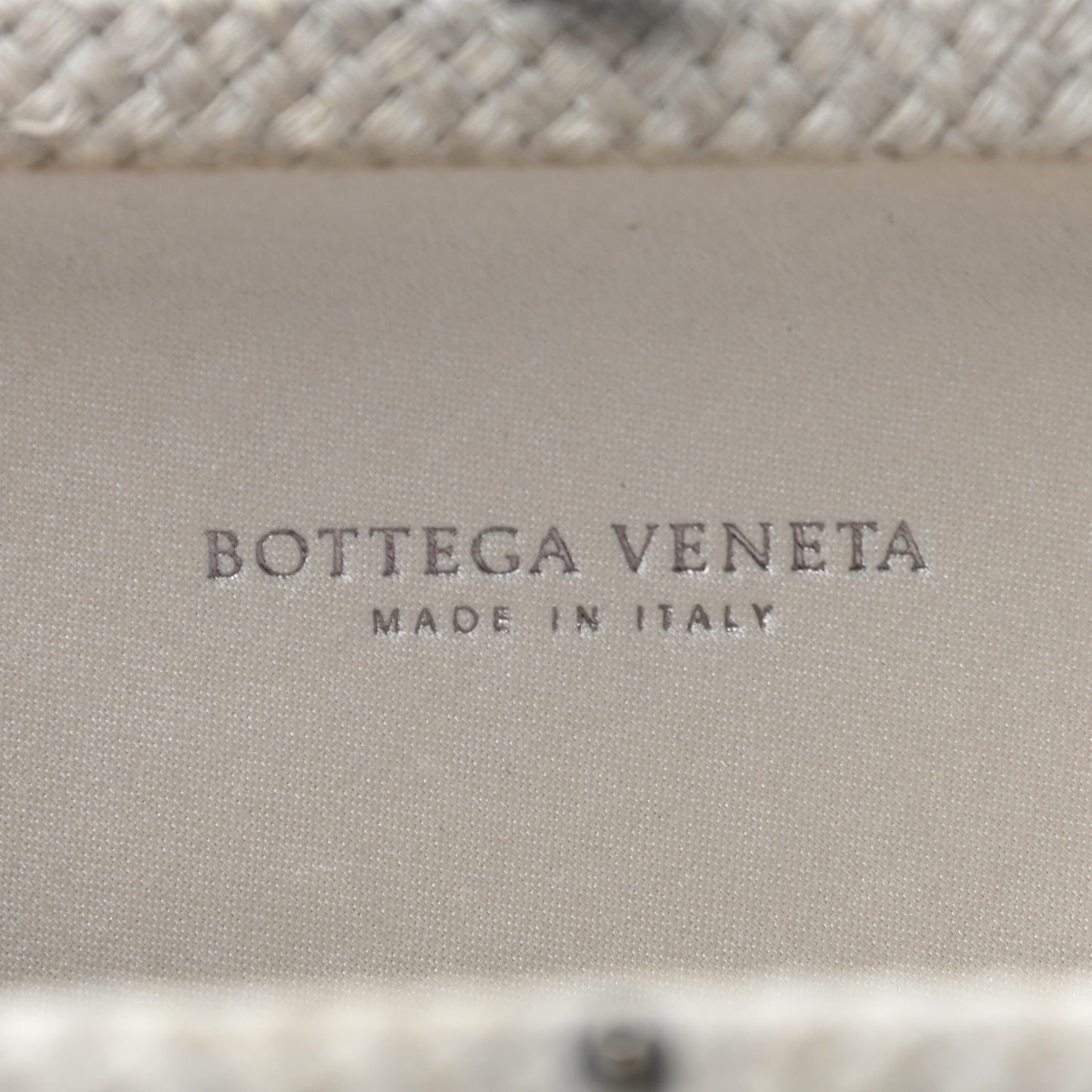 Satin Intreccio Impero Knot Clutch Ivory