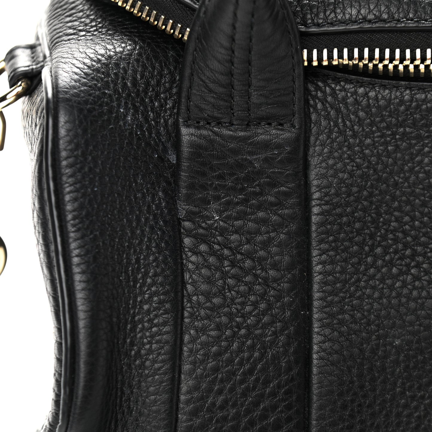 Pebbled Lambskin Rockie Black Rhodium Hardware
