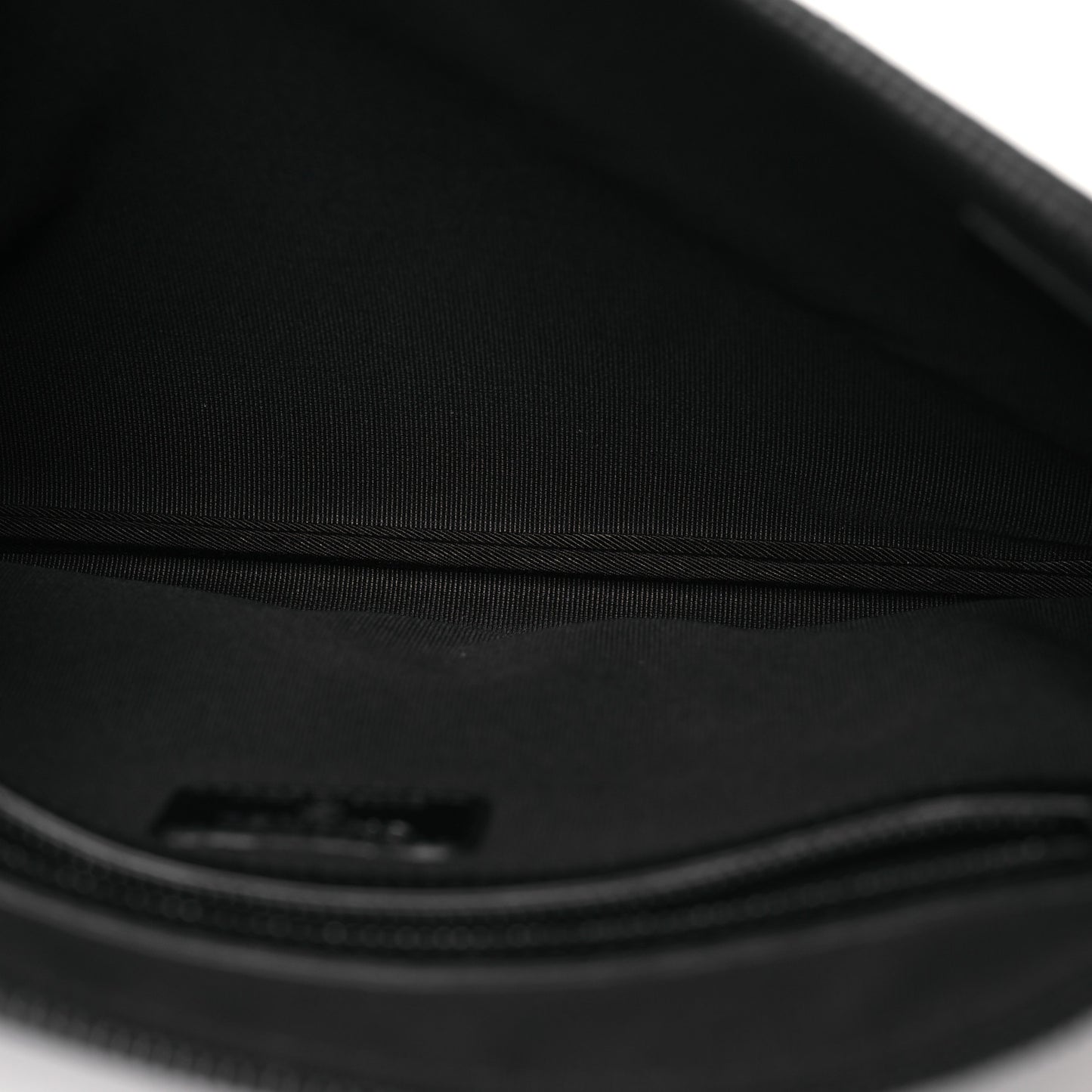 Calfskin Quilted Stitched CC Medium Cosmetic Case Black