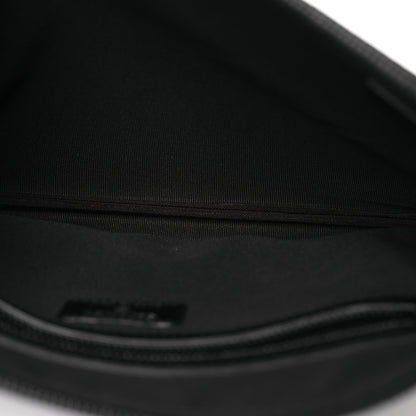 Chanel Calfskin Quilted Stitched CC Medium Cosmetic Case Black 5 of 11