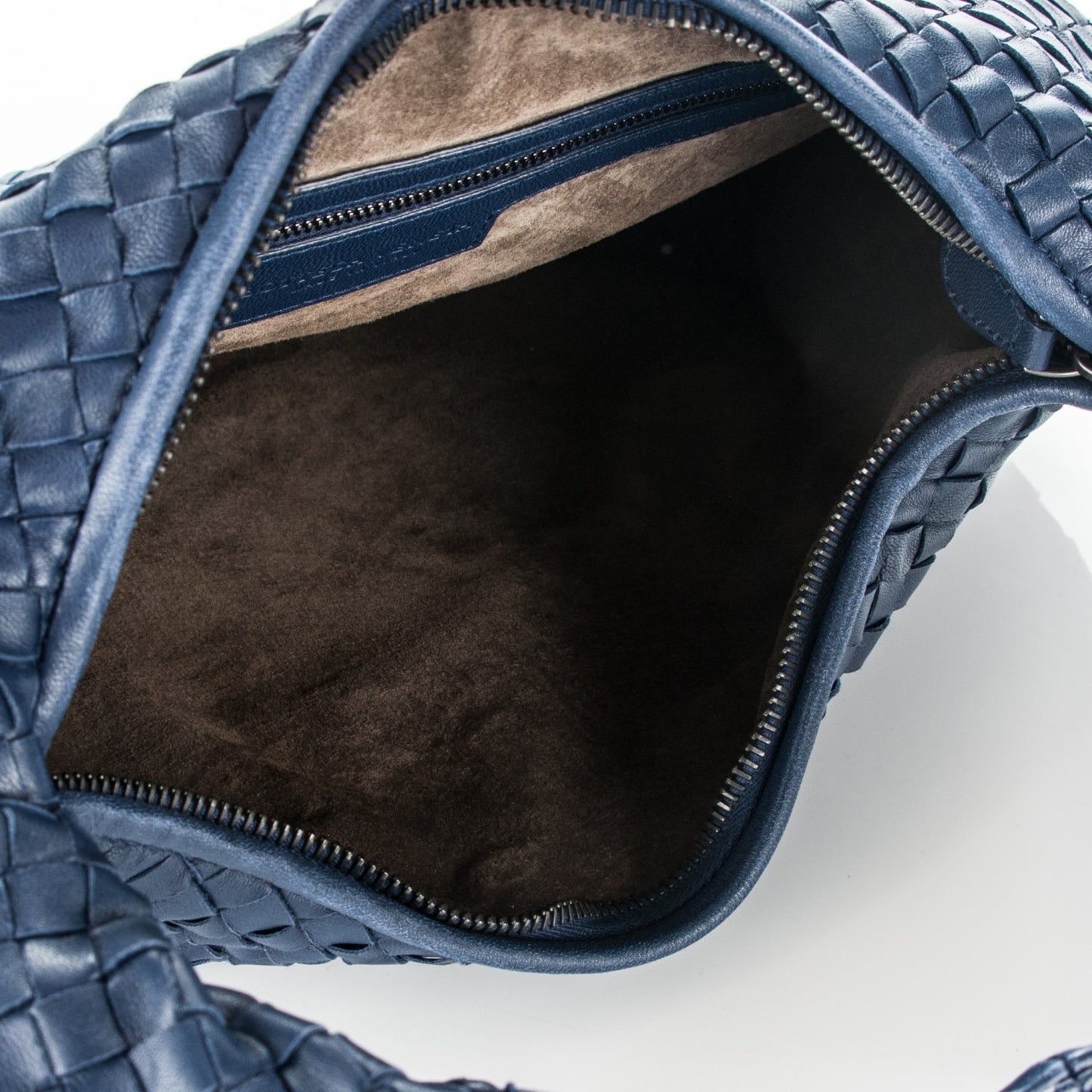 Nappa Intrecciato Medium Veneta Hobo Indigo