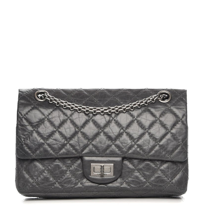 Chanel Aged Calfskin Quilted 50th Anniversary 2.55 Reissue 225 Flap Grey 1 of 9
