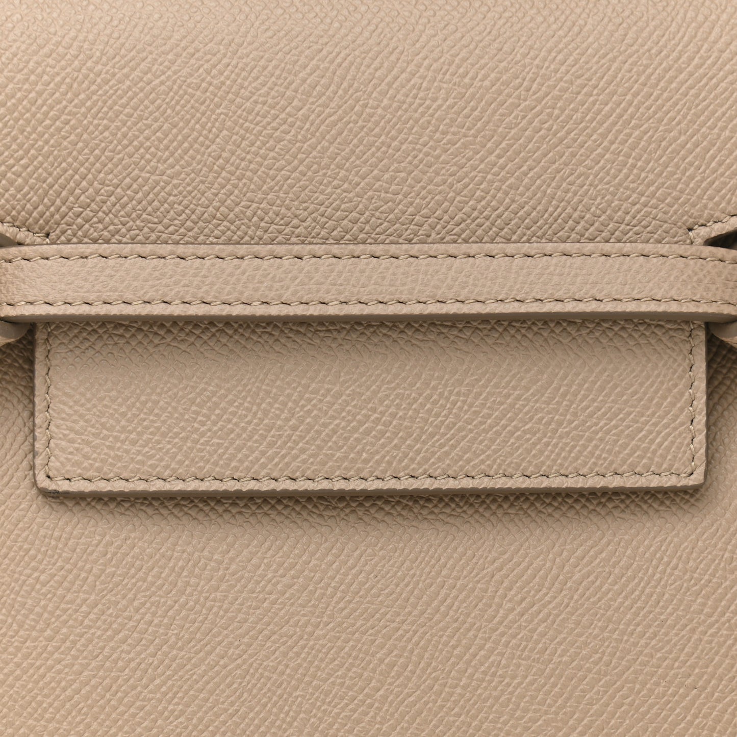 Grained Calfskin Nano Belt Bag Light Taupe