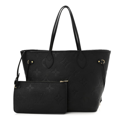 Louis Vuitton Empreinte Monogram Giant Neverfull MM Black 1 of 10