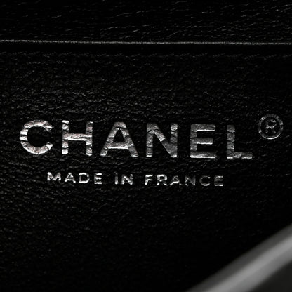 Chanel Crumpled Calfskin Quilted Mini Rectangular Flap So Black 6 of 10