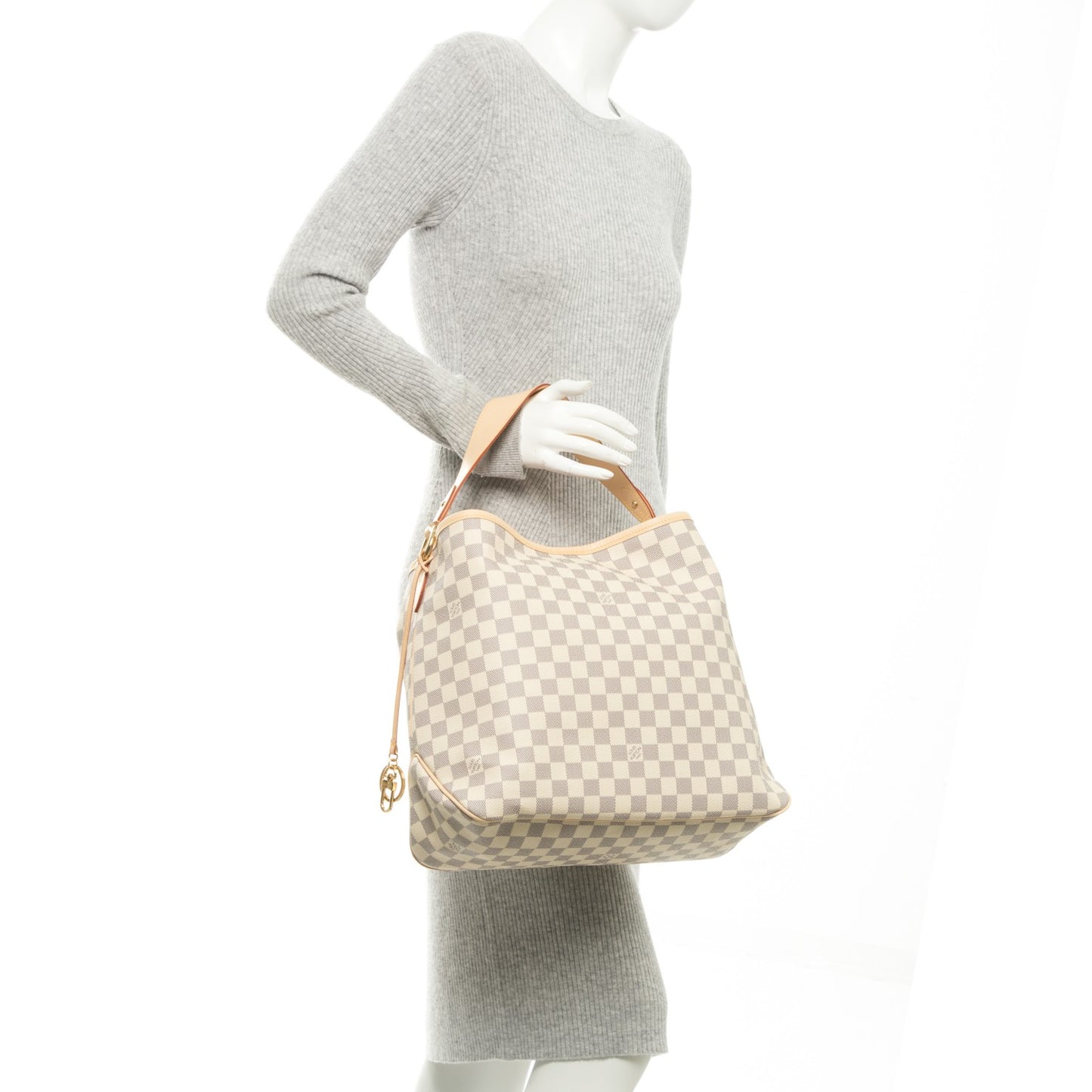 Damier Azur Delightful MM Rose Ballerine