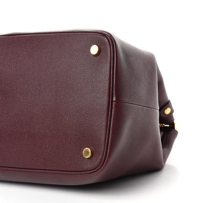 Tom Ford Grained Calfskin Satchel Burgundy 7 of 8