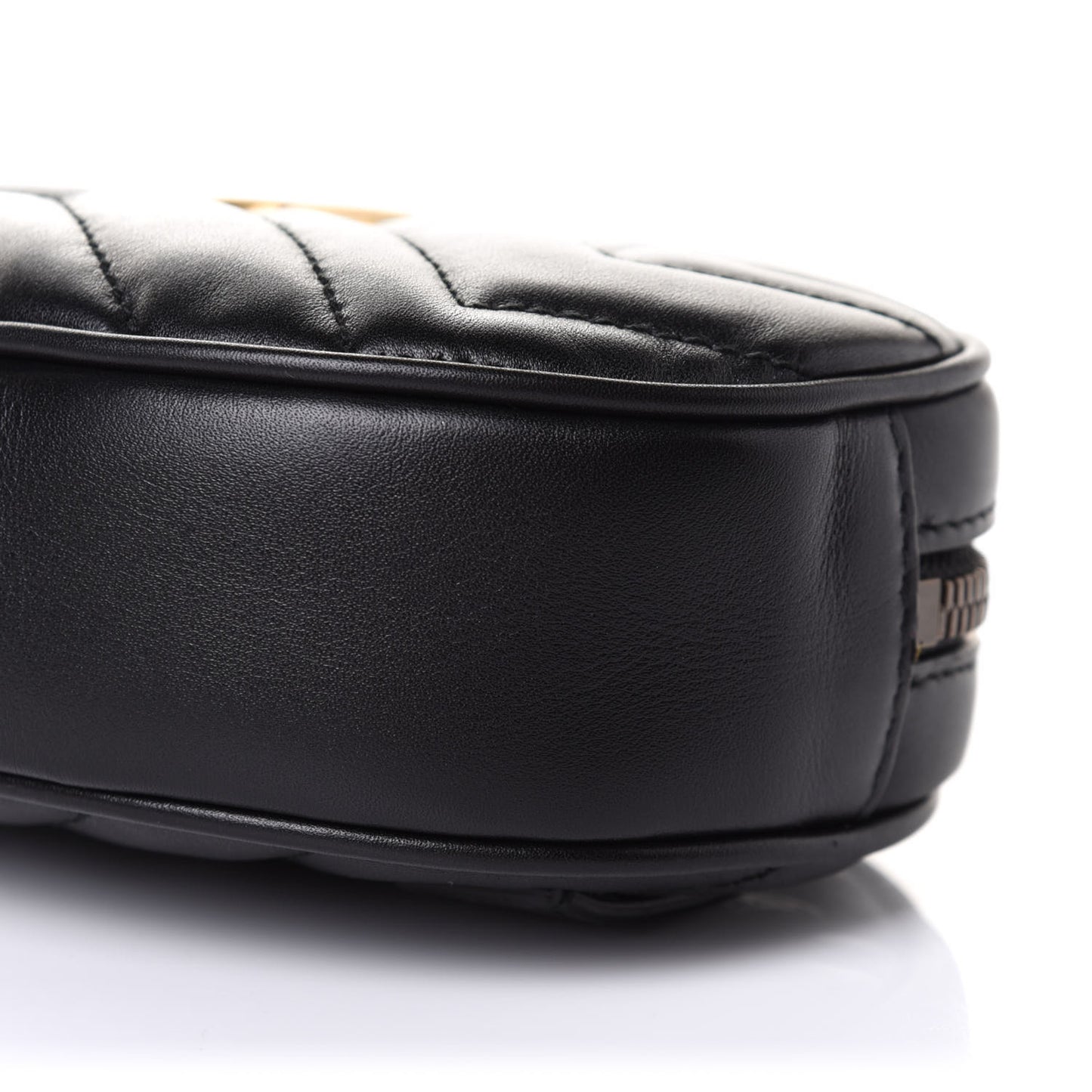 Calfskin Matelasse GG Marmont Belt Bag 85 34 Black