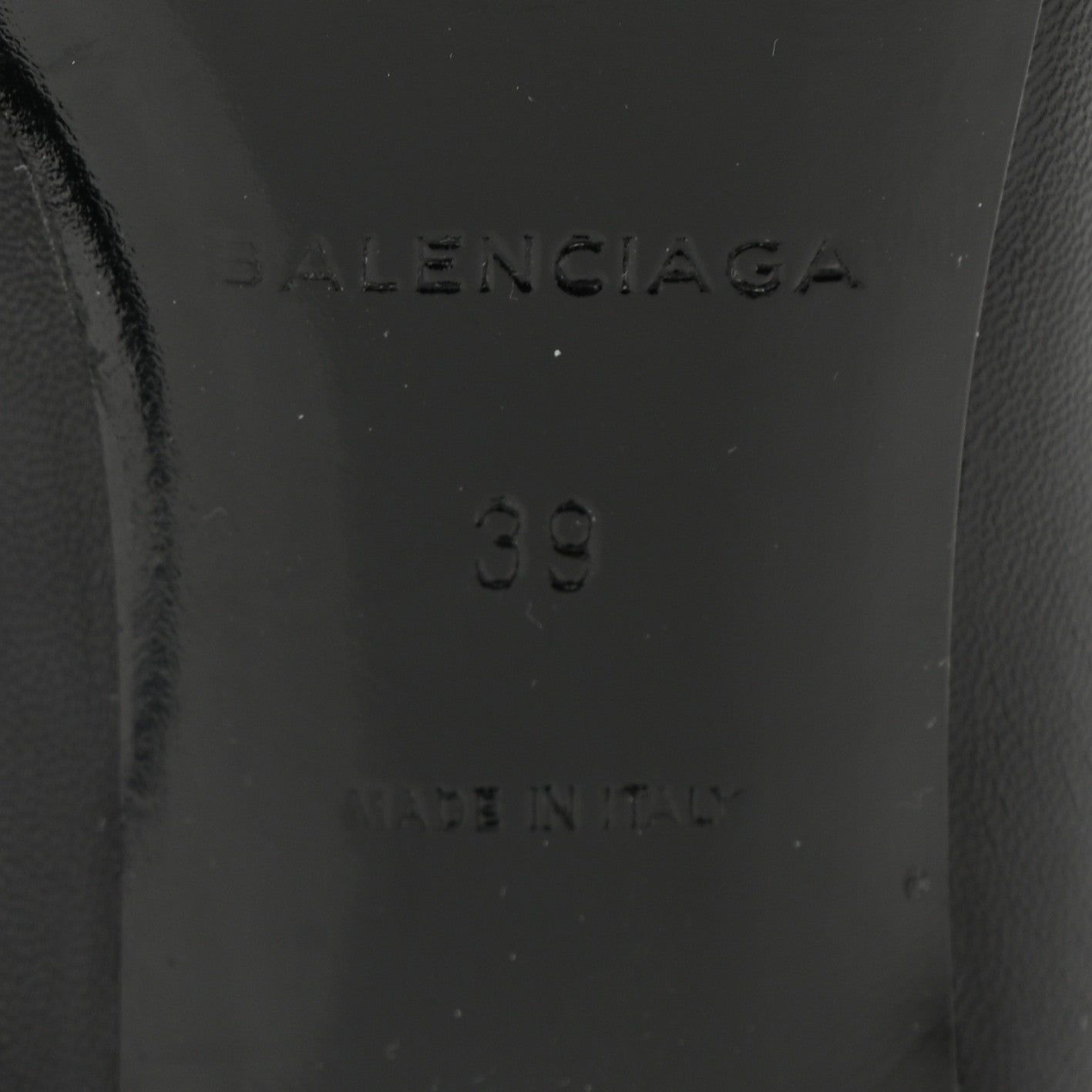 Balenciaga Calfskin Talon Slash Pointed Toe Ankle Boots 39 Black 7 of 9