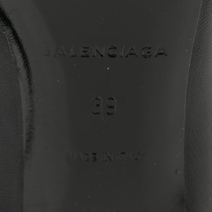 Balenciaga Calfskin Talon Slash Pointed Toe Ankle Boots 39 Black 7 of 9