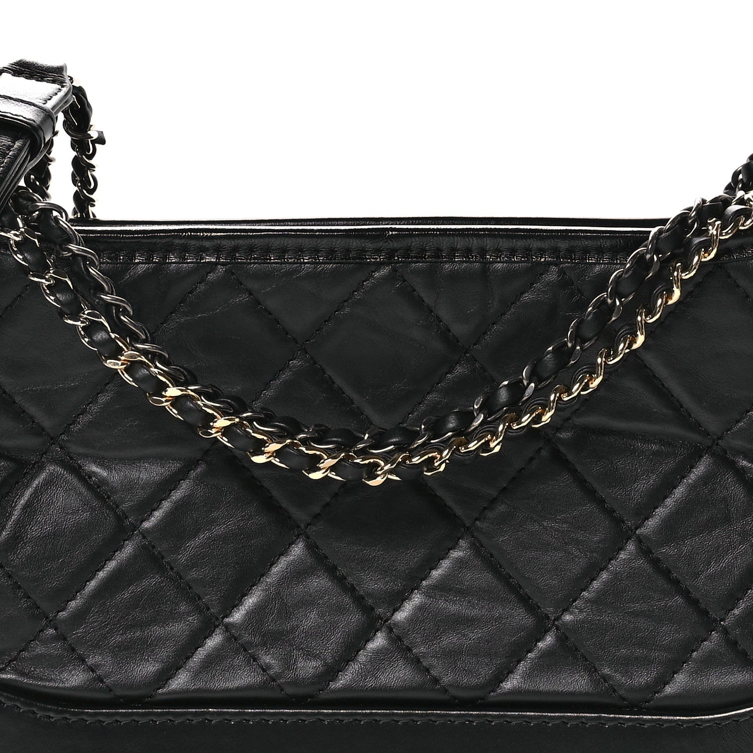 Chanel Aged Calfskin Quilted New Medium Gabrielle Hobo Black 8 of 10
