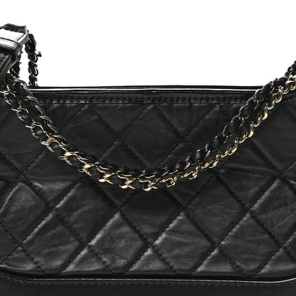 Chanel Aged Calfskin Quilted New Medium Gabrielle Hobo Black 8 of 10