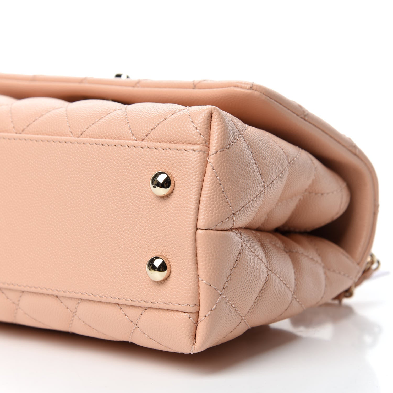 Chanel Caviar Quilted Small Coco Handle Flap Light Pink 7 of 10