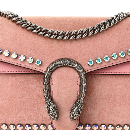 Gucci Suede Crystal Small Dionysus Shoulder Bag Peonia 8 of 11