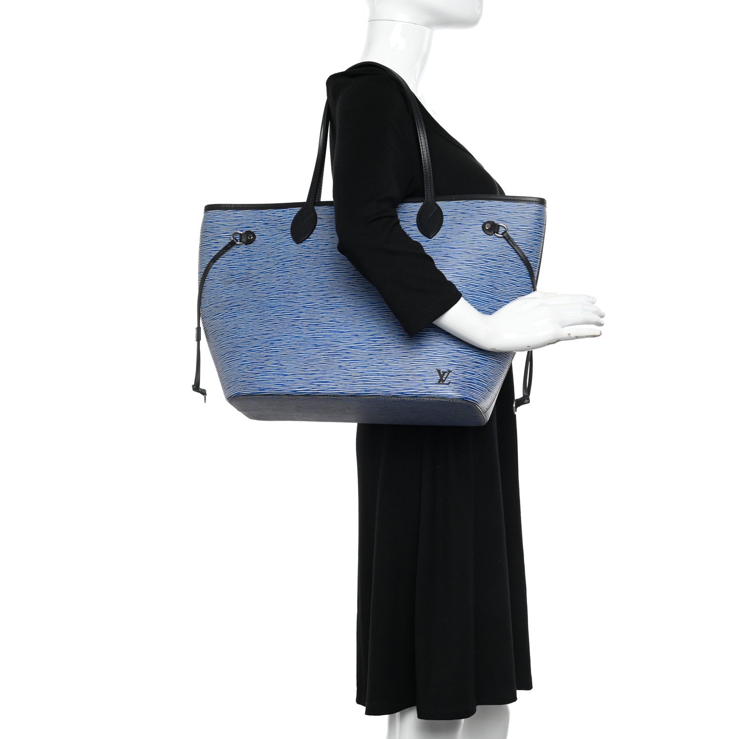 Louis Vuitton Epi Neverfull MM Denim Light 2 of 9