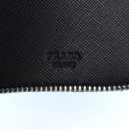 Prada Saffiano Zip Around Document Wallet Lago 6 of 13