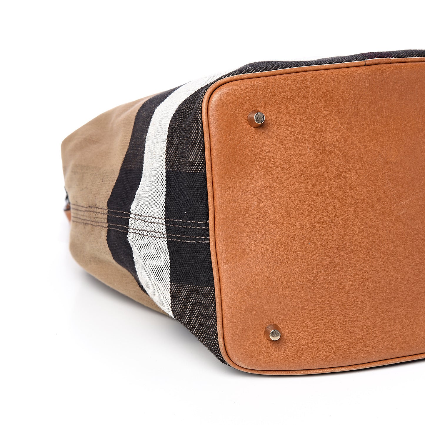 Canvas Mega Check Medium Ashby Hobo Saddle Brown