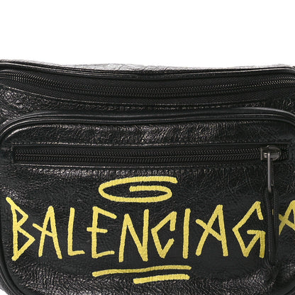 Balenciaga Agneau Arena Graffiti All Over Explorer Belt Bag Black Multicolor 8 of 11