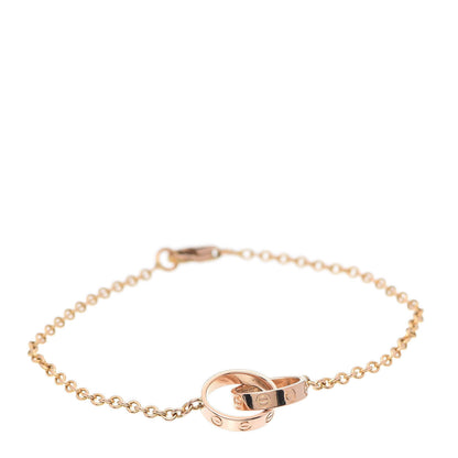 Cartier 18K Pink Gold Interlocking LOVE Bracelet 1 of 7
