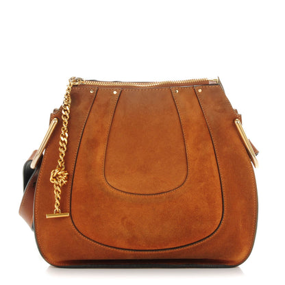 Chloe Suede Small Hayley Hobo Camel 1 of 9