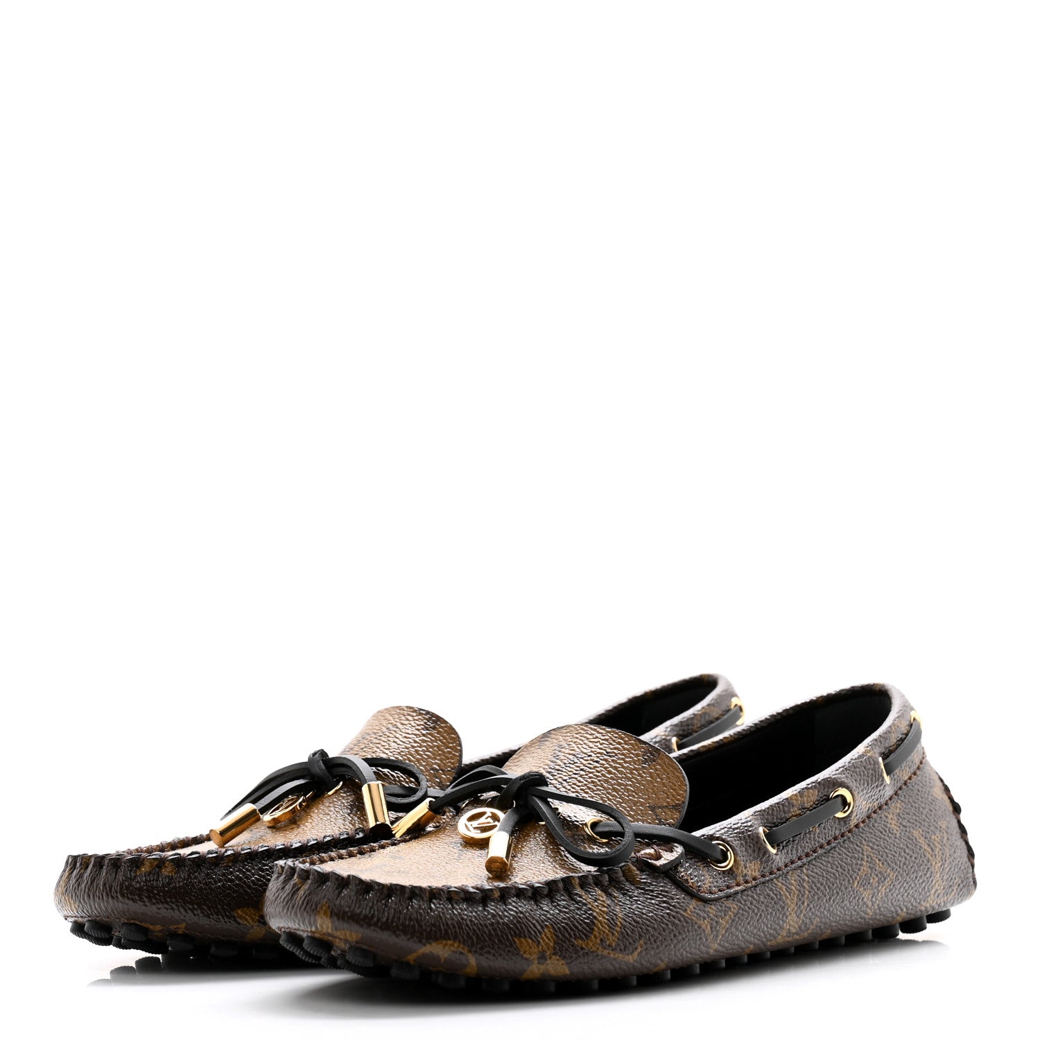 Louis Vuitton Patent Reverse Monogram Gloria Loafers 39 3 of 9
