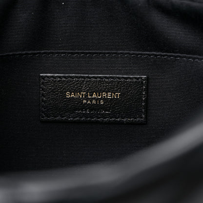 Saint Laurent Calfskin Matelasse Monogram Lou Camera Bag Black 6 of 9