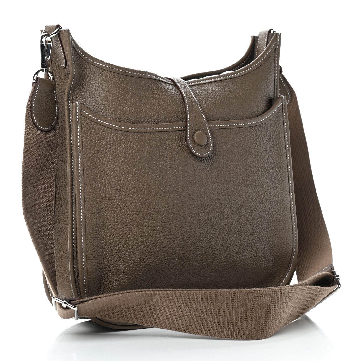 Hermes Taurillon Clemence Evelyne III PM Etoupe 3 of 8