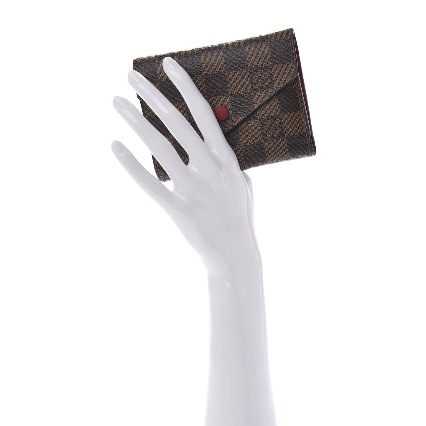 Damier Ebene Victorine Wallet Red