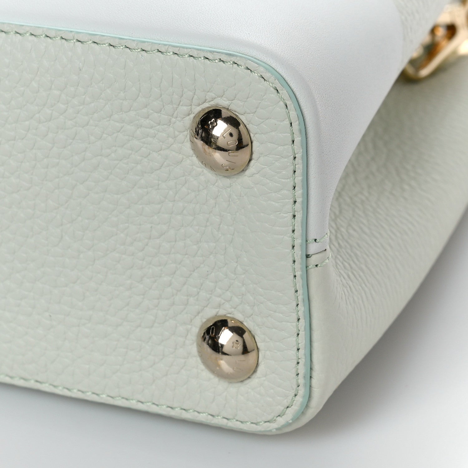 Louis Vuitton Taurillon Monogram Flower Capucines BB Jade 8 of 8