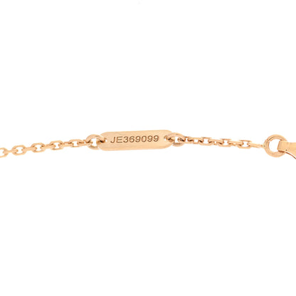 Van Cleef & Arpels 18K Yellow Gold Mother of Pearl Vintage Alhambra Pendant Necklace 5 of 6