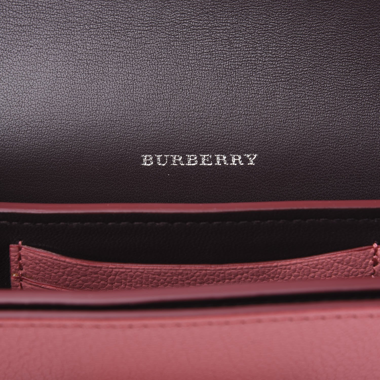 Burberry Goatskin Mini D-Ring Bag Bright Coral Pink 6 of 9