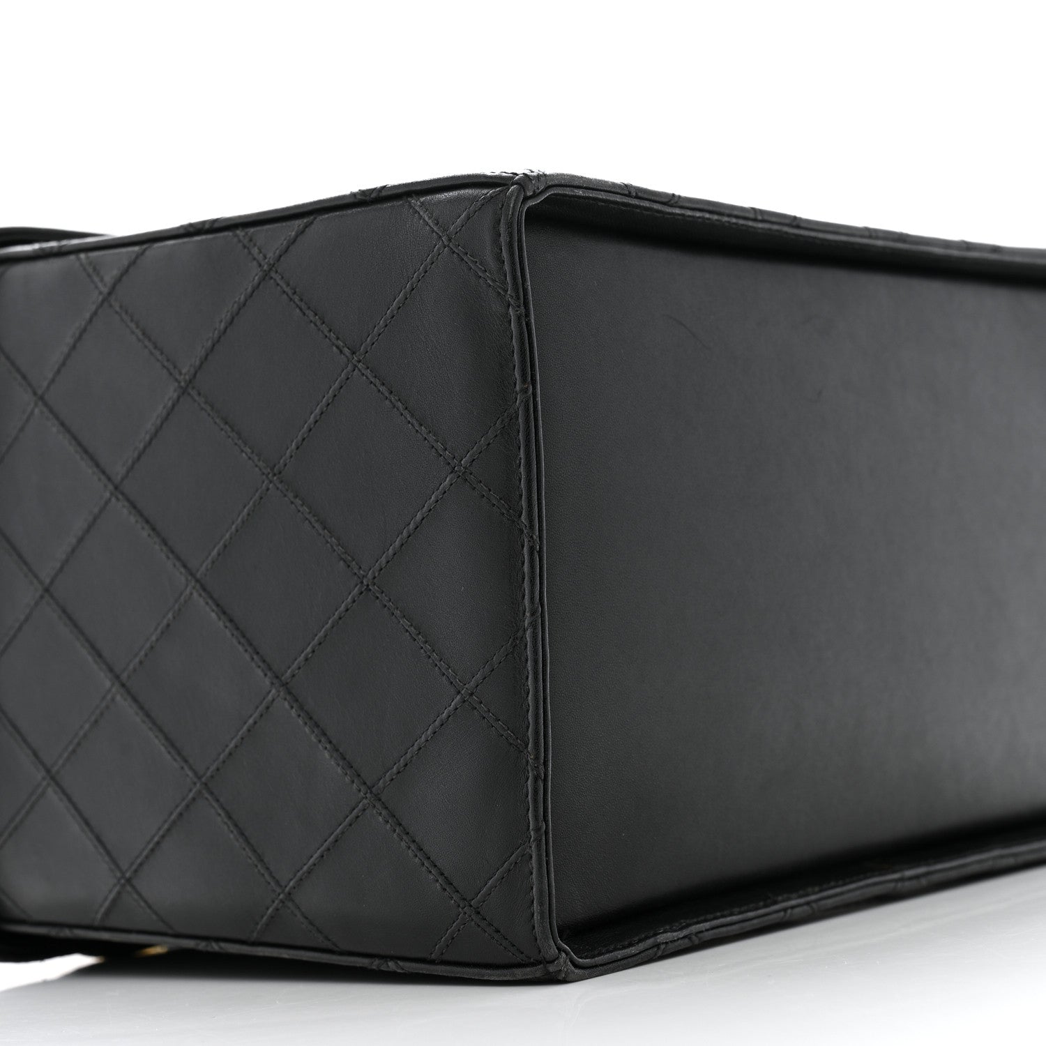Chanel Calfskin Stitch Vanity Case Black 10 of 14