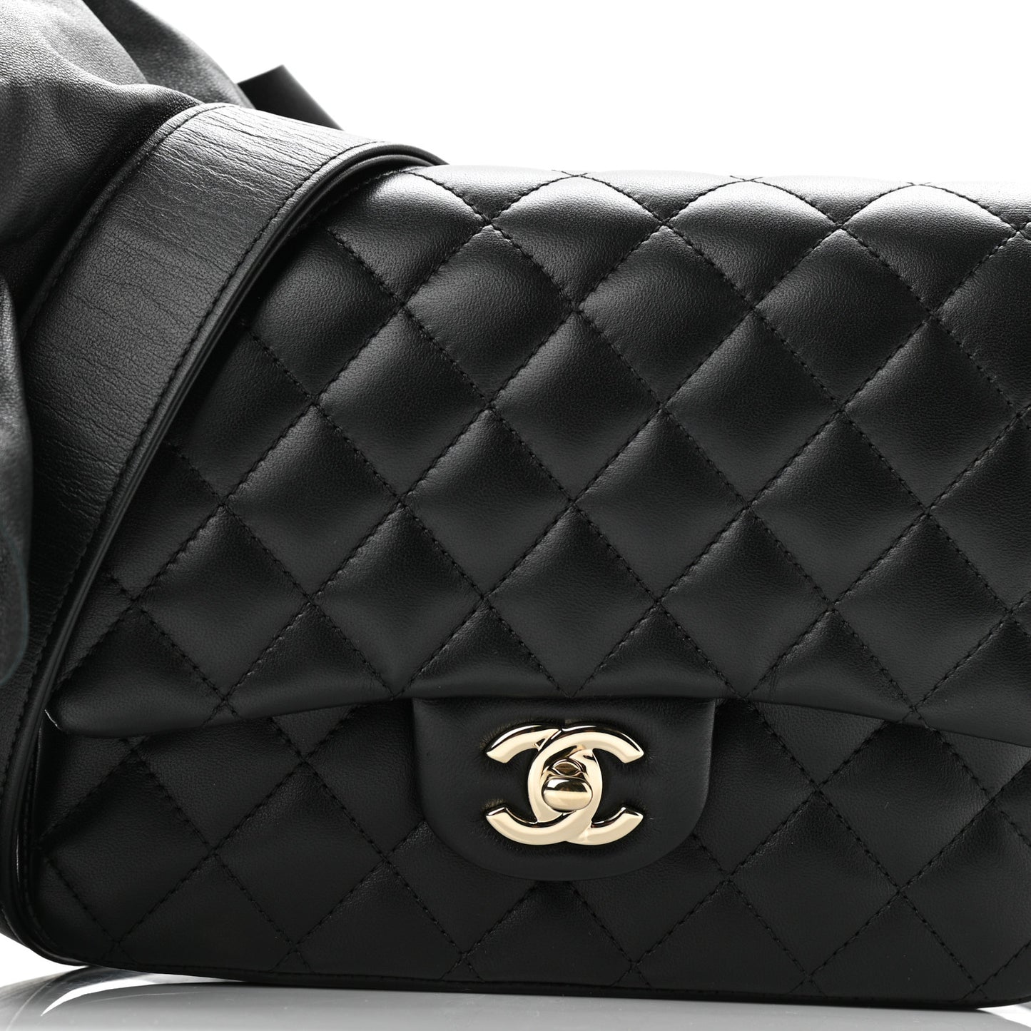 Calfskin Quilted Bolero De Chanel Flap Bag Black
