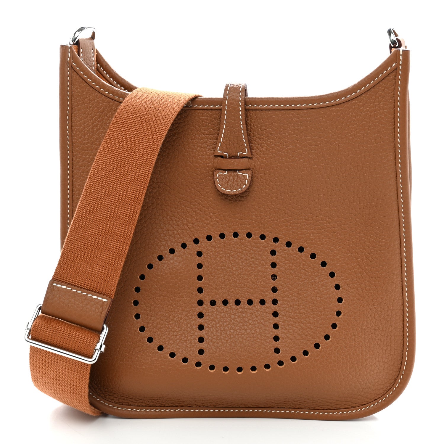 Hermes Taurillon Clemence Evelyne 23 Poche III Gold 1 of 10