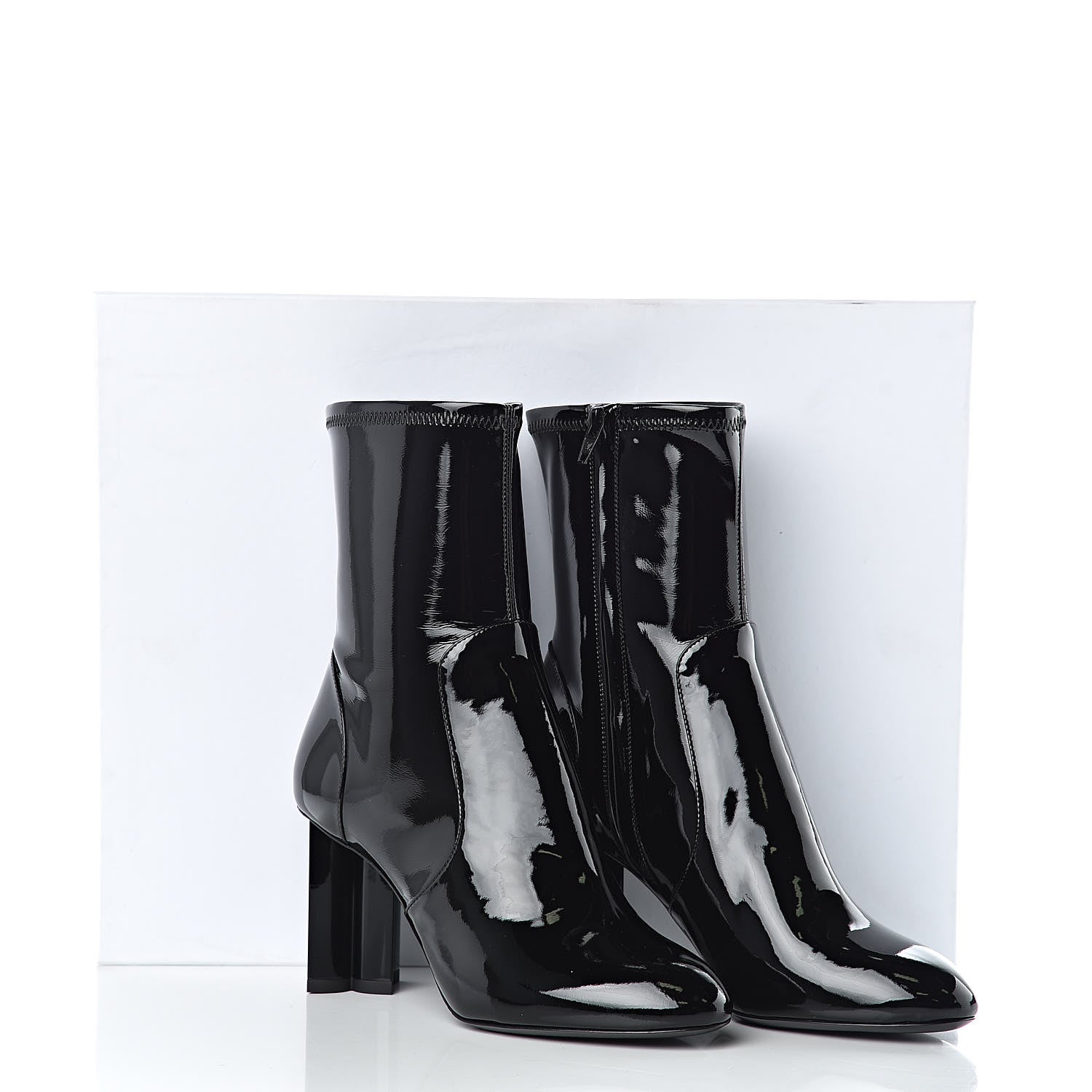 Louis Vuitton Patent Silhouette Ankle Boots 36 Black 9 of 9