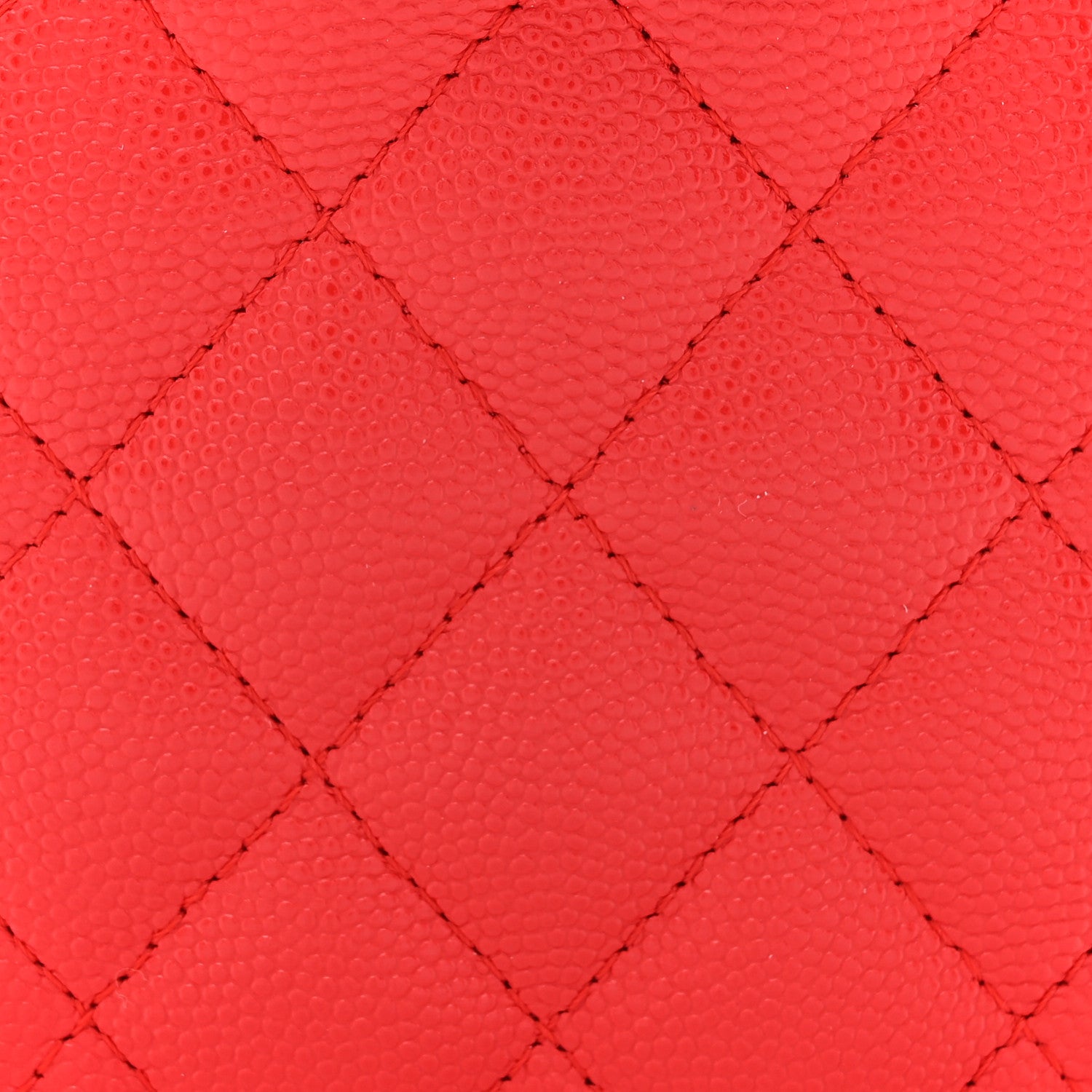 Chanel Caviar Quilted Small Vertical Coco Beauty Vanity Case With Chain Red 8 of 11