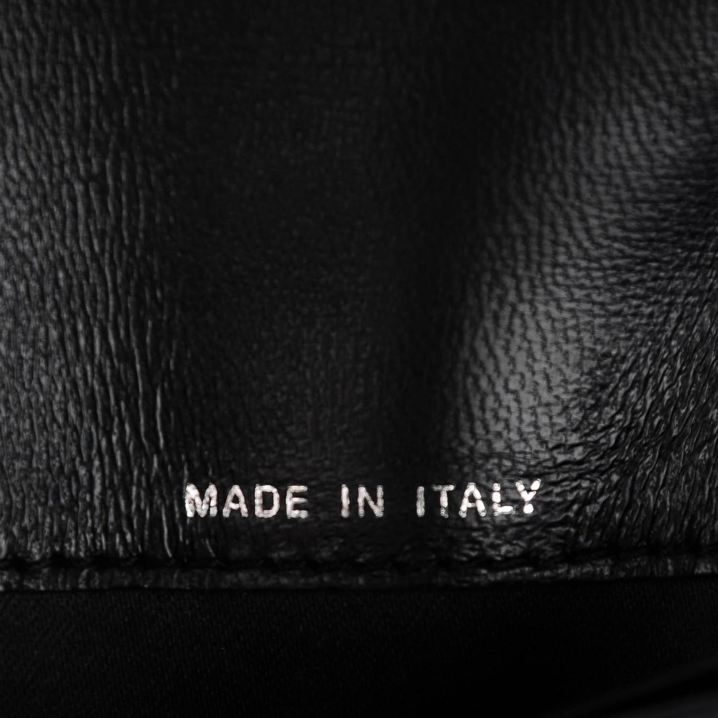Patent Calfskin Lucky Symbols Yen Wallet Black