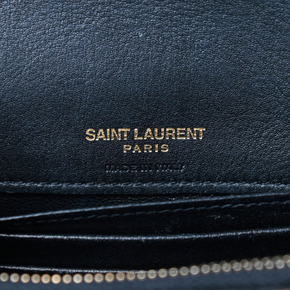 Saint Laurent Metallic Monogram Kate Belt Bag Gold 8 of 9