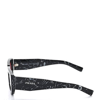 Prada Acetate Symbole Sunglasses SPR 06Y Black Scarlet 3 of 6