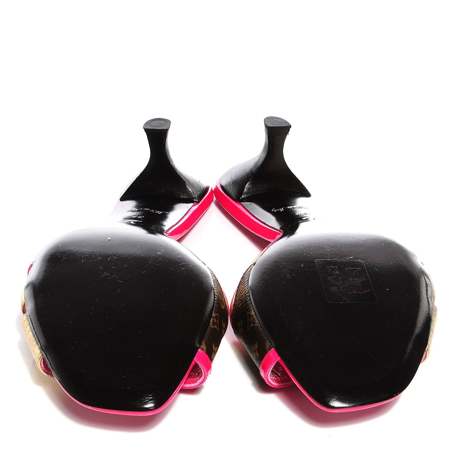 Monogram Open Toe Mules Pink 38