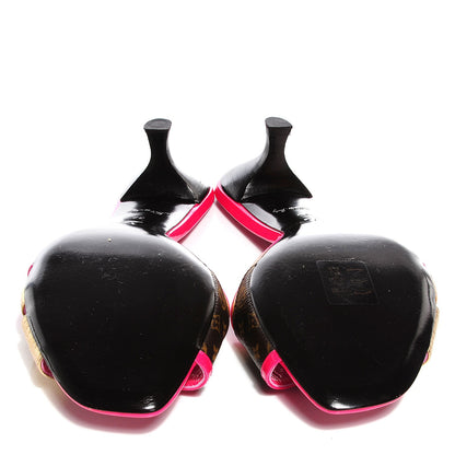 Louis Vuitton Monogram Open Toe Mules Pink 38 5 of 7