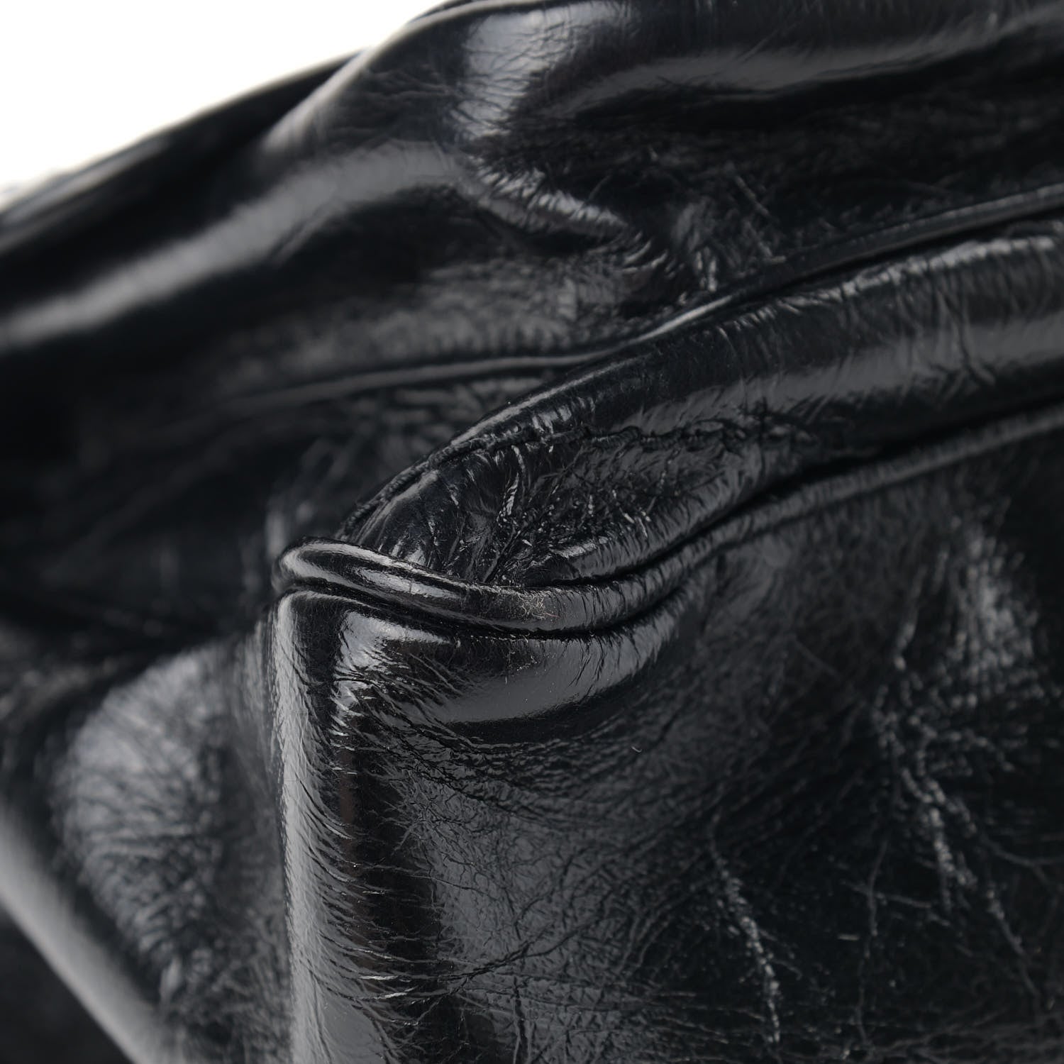 Saint Laurent Crinkled Calfskin Matelasse Monogram Medium Niki Chain Satchel Black 10 of 10
