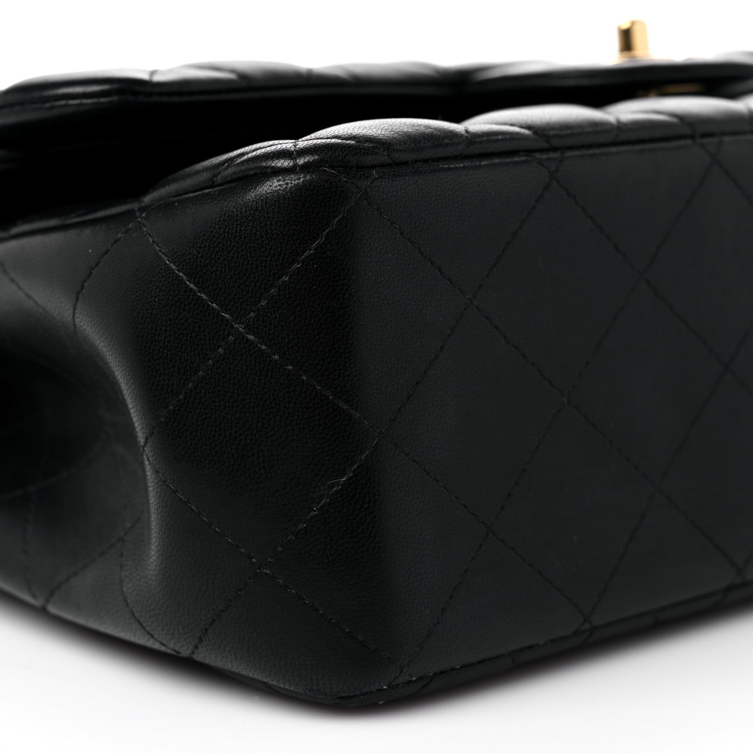 Chanel Lambskin Quilted Jumbo Double Flap Black 8 of 15